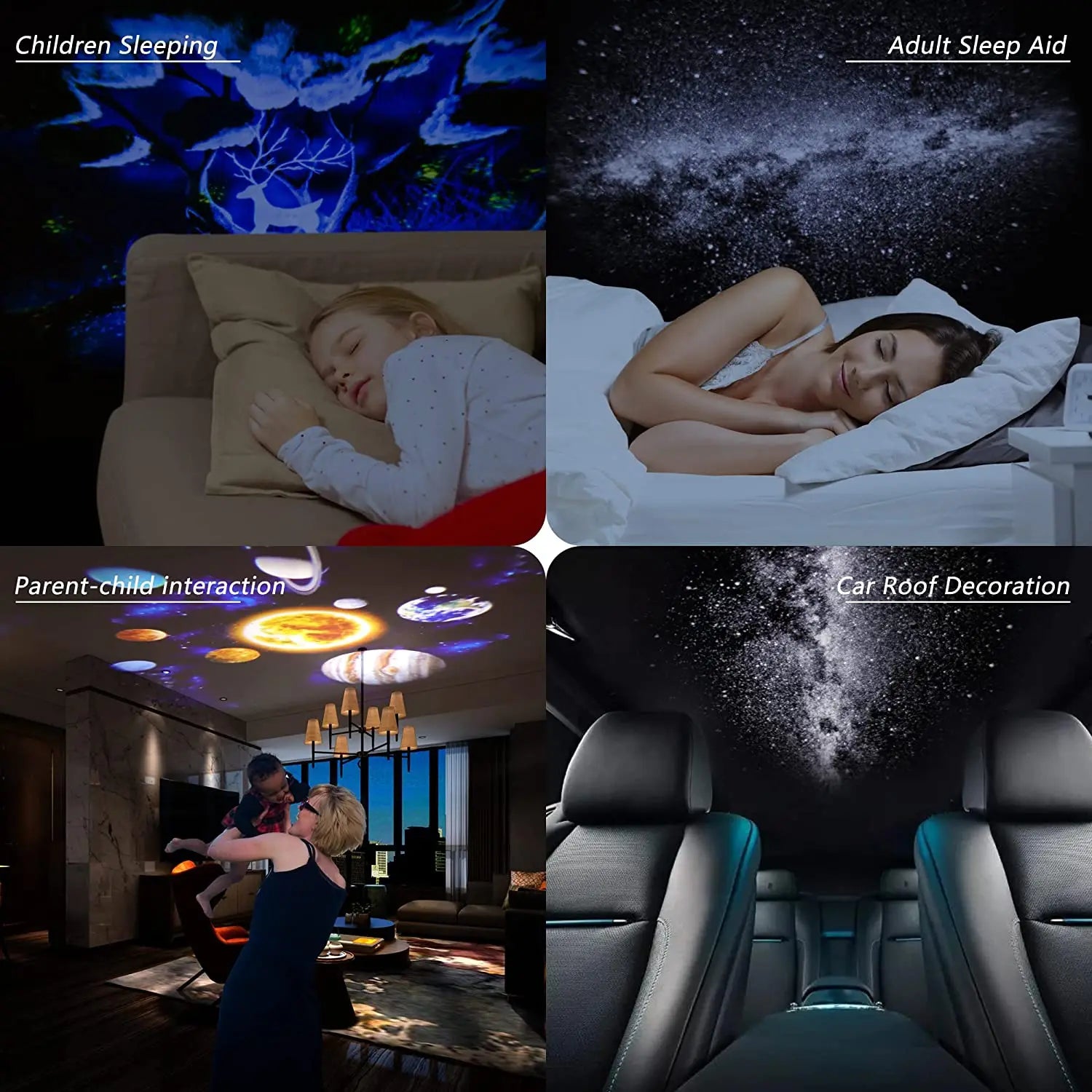 Galaxy Star Projector Night Light – 360° Rotating Planetarium Lamp for Kids & Bedroom Decor