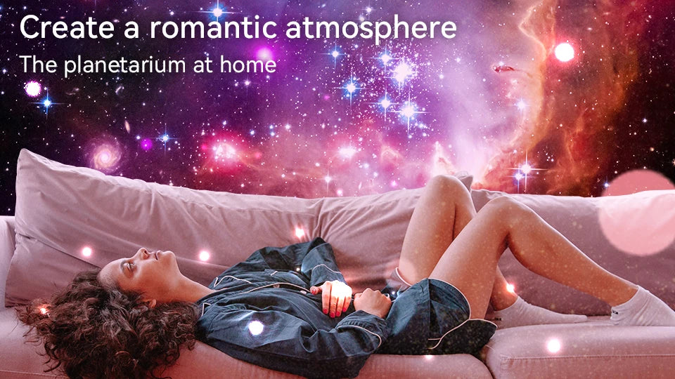 Galaxy Star Projector Night Light – 360° Rotating Planetarium Lamp for Kids & Bedroom Decor