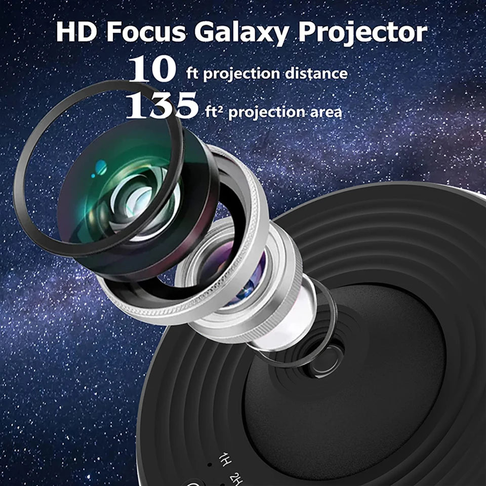 Galaxy Star Projector Night Light – 360° Rotating Planetarium Lamp for Kids & Bedroom Decor
