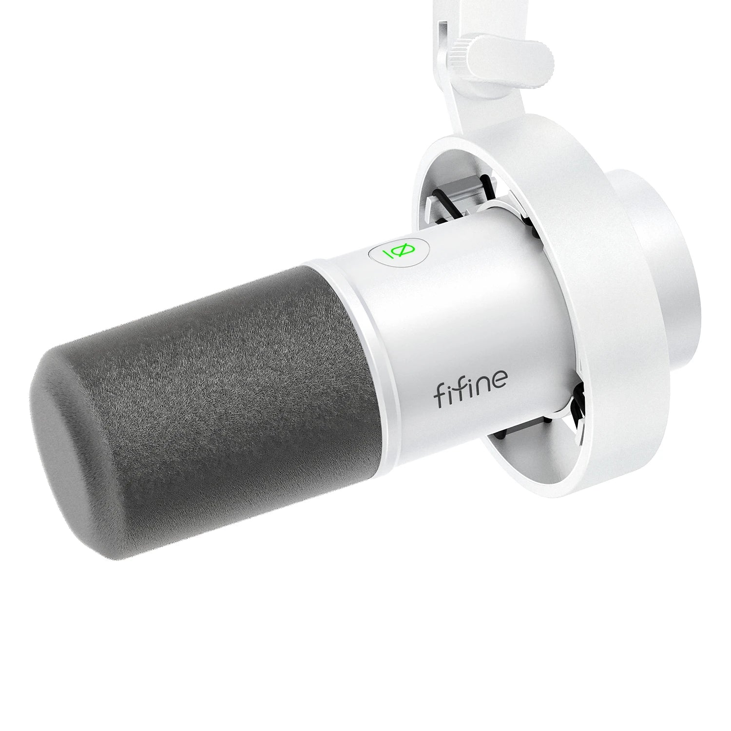 FIFINE K688W Dynamic Microphone – USB/XLR Combo, Gain Knob, Touch-Mute, Headphone Jack