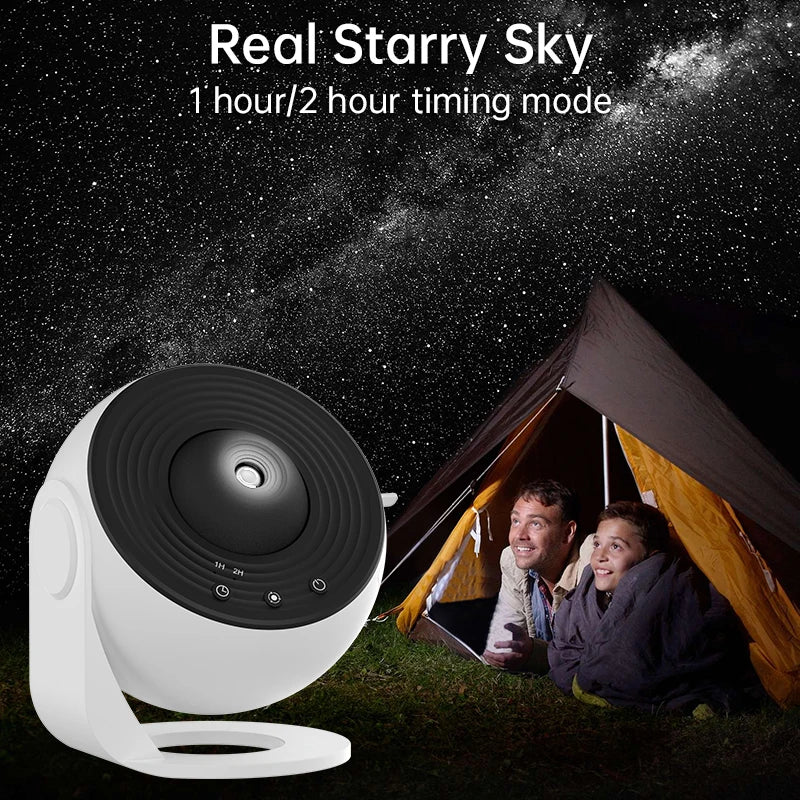 Galaxy Star Projector Night Light – 360° Rotating Planetarium Lamp for Kids & Bedroom Decor