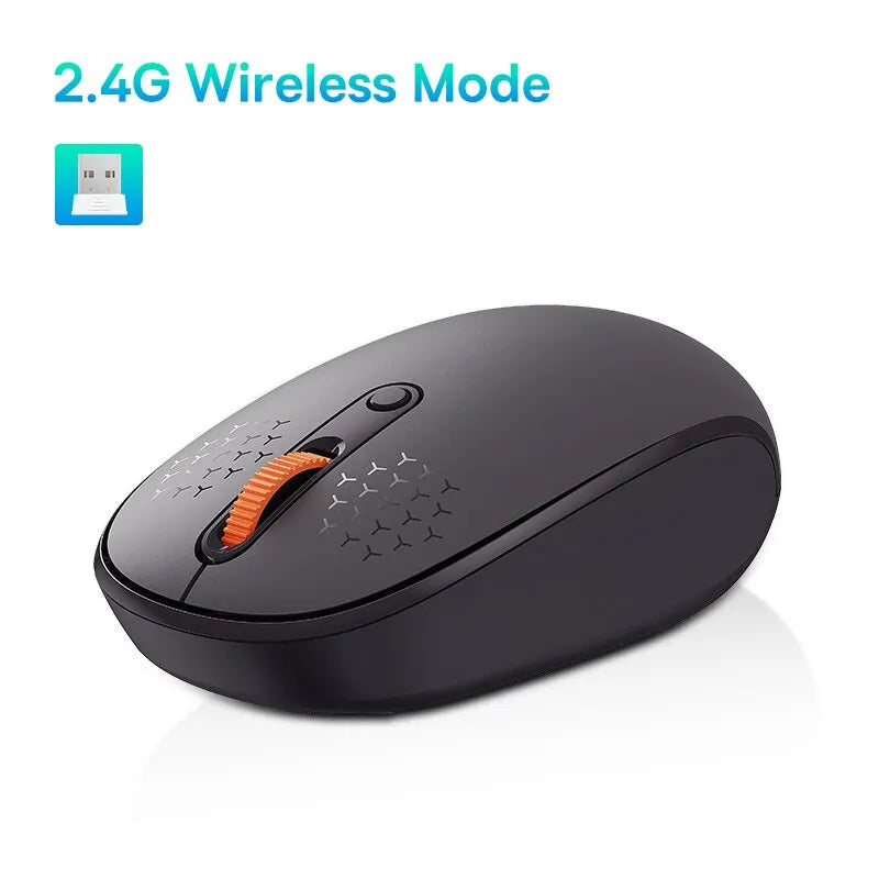 Baseus F01B Wireless Bluetooth5.0/2.4G/1600DPI Silent Click Mouse