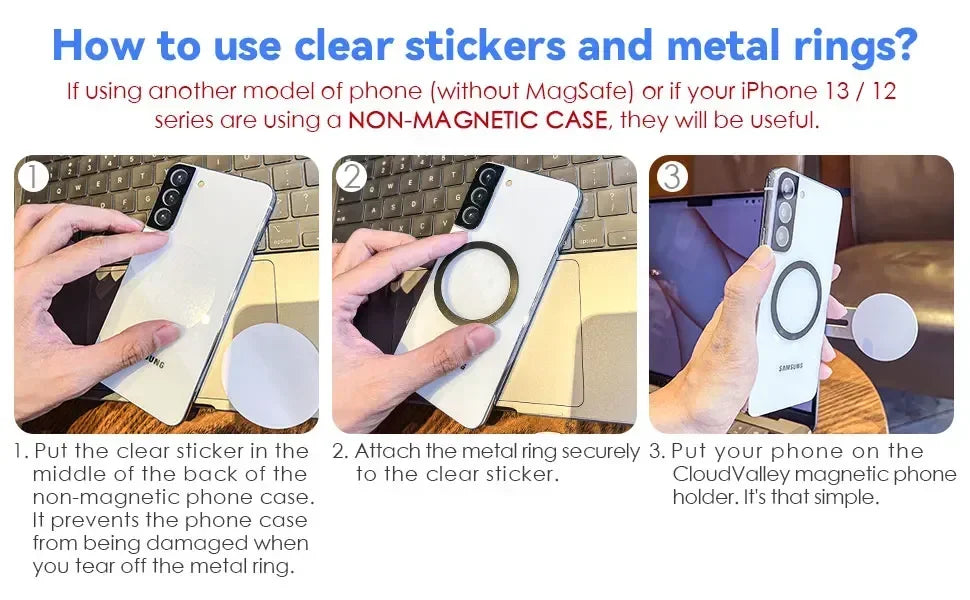 2025 Aluminum Alloy Magnetic Laptop Phone Holder