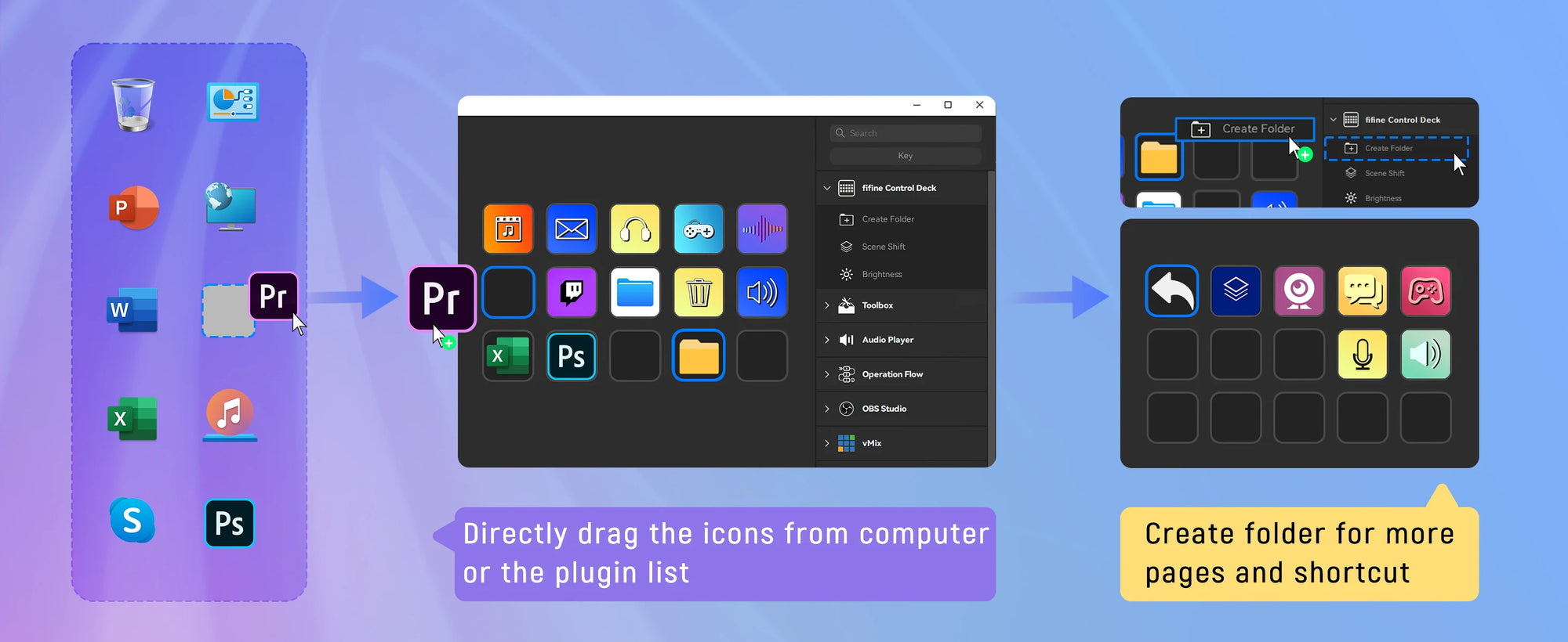 FIFINE D6 Mini Macro Keyboard – 15 Programmable Keys for OBS, Twitch, YouTube, VK | App-Controlled Trigger Actions