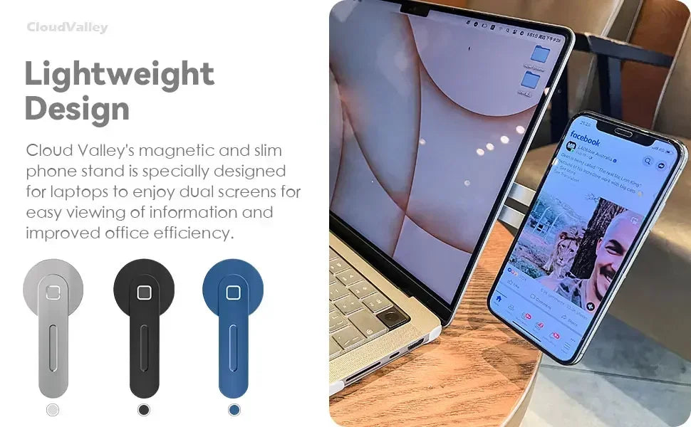 2025 Aluminum Alloy Magnetic Laptop Phone Holder