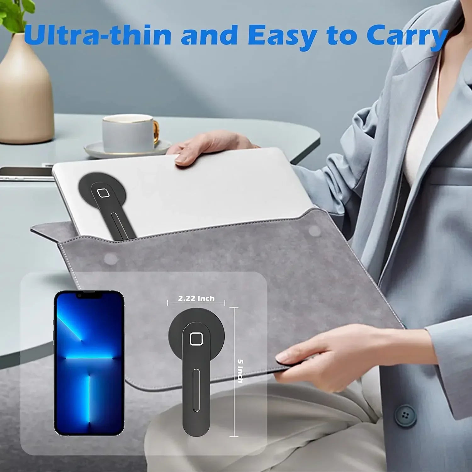 2025 Aluminum Alloy Magnetic Laptop Phone Holder